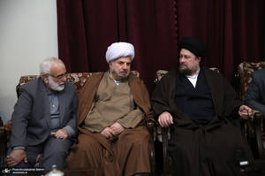 دیدار رئیس، مدیران و جمعی از کارکنان کمیته امداد امام خمینی (ره) با سید حسن خمینی