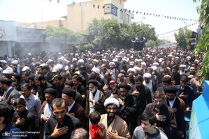دسته عزای شهادت امام صادق(ع) با حضور آیت الله العظمی وحید خراسانی