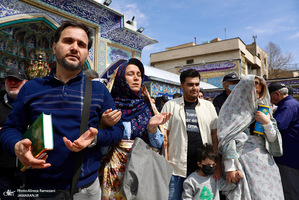 مراسم تحويل سال در آستان حضرت امام زاده صالح (ع)