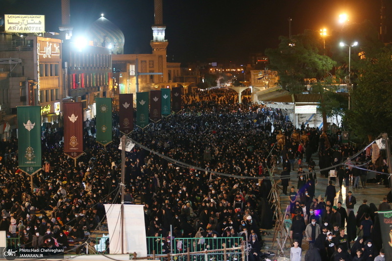 مراسم احیای شب بیست و یکم ماه رمضان در حرم کریمه اهل بیت(س)