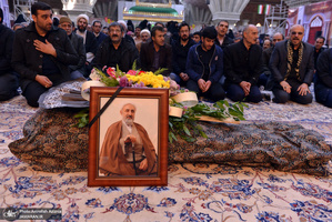 تشییع و خاکسپاری پیکر حجت الاسلام والمسلمین شیخ علی اکبرمهربان در جوار حرم مطهر حضرت امام خمینی(س)