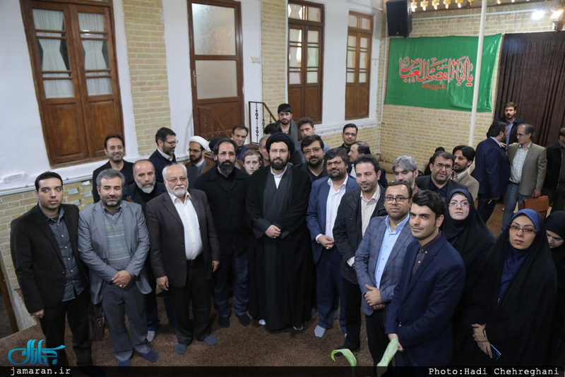 مدیرکل ارشاد و جمعی از اهالی رسانه قم با سید علی خمینی دیدار کردند