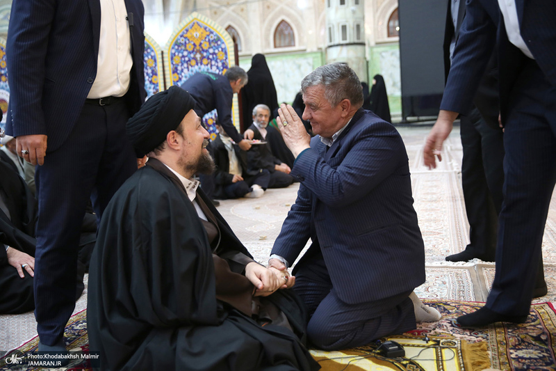 مراسم شب میلاد حضرت علی (ع) در حرم مطهر امام خمینی