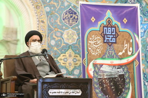 مراسم 12 بهمن و گلباران بیت امام خمینی(س) در قم - سعیدی امام جمعه قم