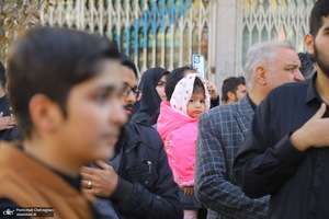 دسته عزاداری روز شهادت حضرت زهرا (س) با حضور آیت الله العظمی وحید خراسانی