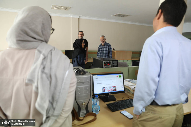 بازدید احمد مسجد جامعی از پایگاه خبری جماران