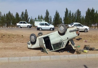 سرویس مدرسه با هفت سرنشین واژگون شد