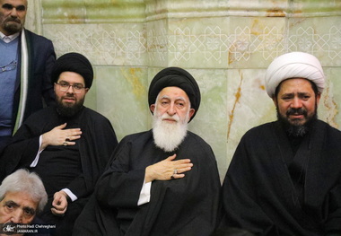 مراسم عزاداری ایام فاطمیه در مسجد اعظم قم‎‎
