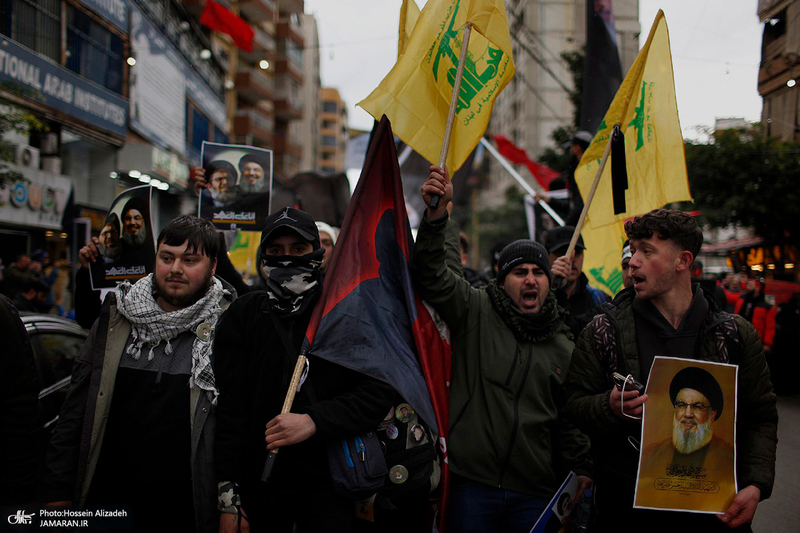 تصاویر اختصاصی جماران از حال و هوای بیروت یک روز مانده به تشییع شهید سید حسن نصرالله (ره)