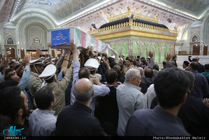 مراسم تشییع پیکر مطهر شهید حمله تروریستی اخیر مازیار سبزعلی در حرم مطهر امام خمینی(س)