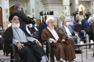 تجدید میثاق رئیس قوه قضائیه و مسئولان عالی قضایی با آرمان‌های حضرت امام خمینی (س)