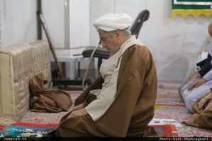 مراسم میلاد حضرت زهرا(س) و امام خمینی(ره) در دفتر آیت الله صانعی