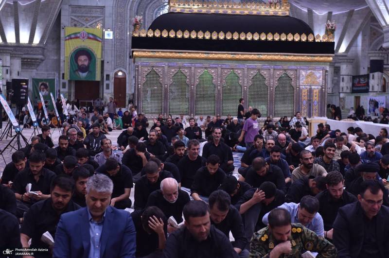 مراسم شام غریبان شهادت امام رضا (ع) در حرم مطهر امام خمینی