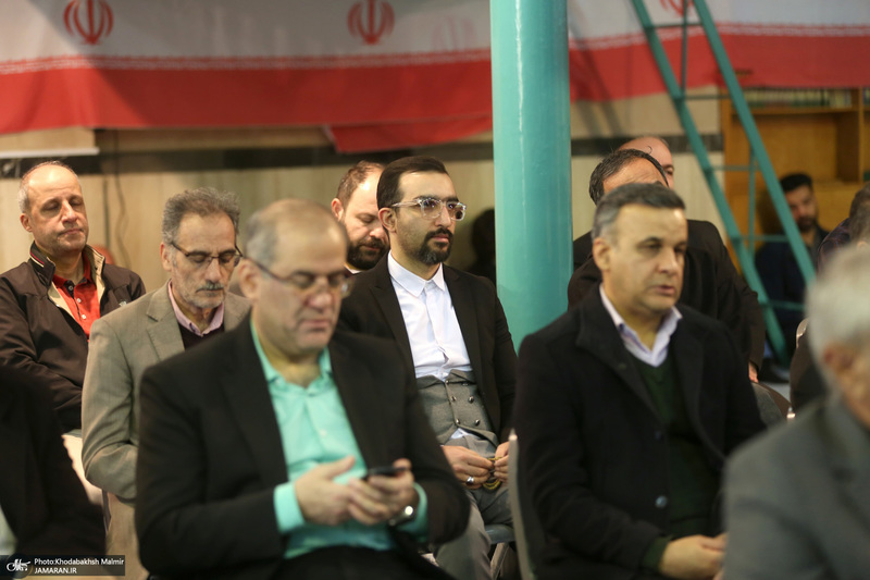 رونمایی از پرده نقالی خوانی (امام مردم) در حسینیه جماران