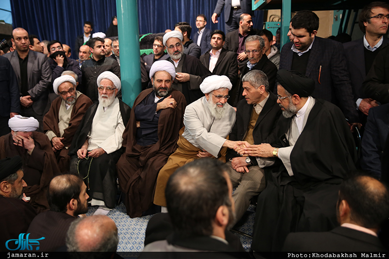 مراسم وداع با پیکر آیت الله هاشمی رفسنجانی(ره) در حسینیه جماران-4