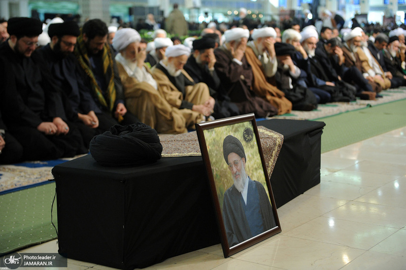 مراسم تشییع و اقامه نماز بر پیکر مرحوم آیت الله هاشمی‌شاهرودی