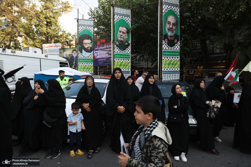 اجتماع دختران انقلاب در حمایت از جبهه مقاومت