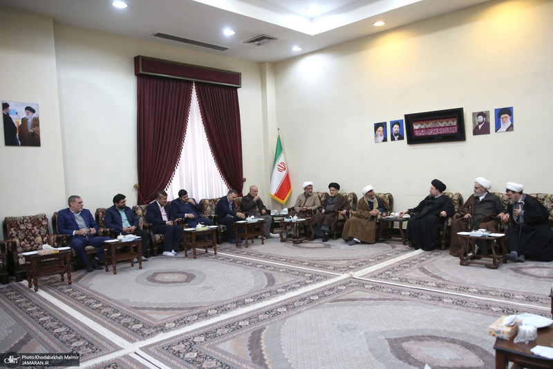 دیدار دبیر شورای عالی انقلاب فرهنگی  باسید حسن خمینی