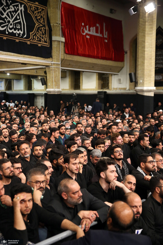 مراسم عزاداری شب تاسوعای حسینی (ع) در حسینیه امام خمینی