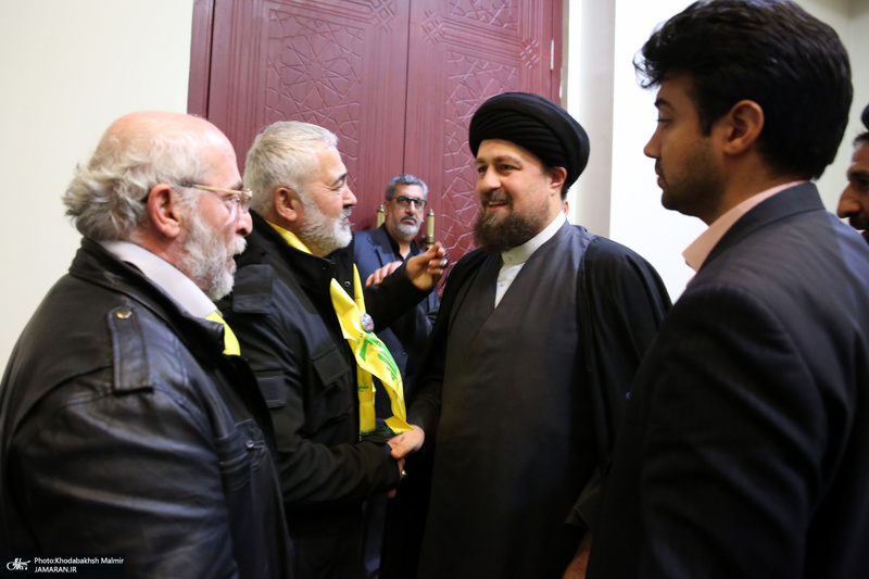 دیدار جمعی از خانواده  های شهدای لبنان با سیدحسن خمینی