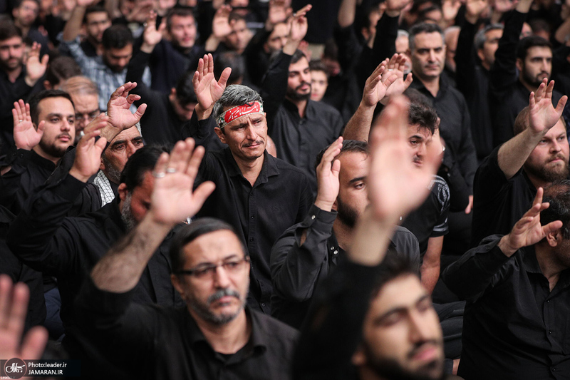 مراسم عزاداری شب تاسوعای حسینی در حسینیه امام خمینی