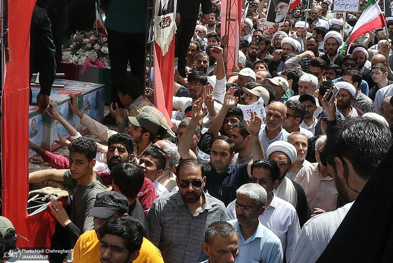 جمعه خشم و نصر و تشییع پنج شهید حمله رژیم صهیونیستی در قم