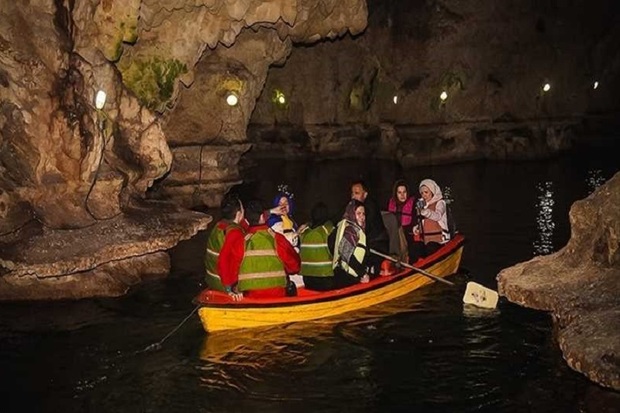 6000 گردشگر نوروزی از غار آبی سهولان مهاباد بازدید کردند