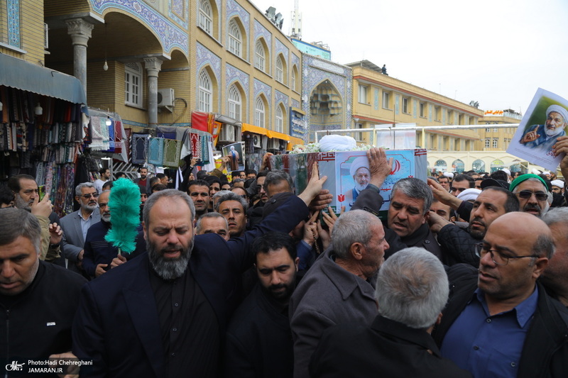 تشییع پیکر شهیدان «علی رازینی» و «محمد مقیسه» در قم