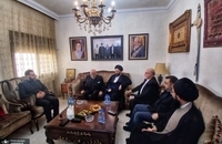 دیدار سیدعلی خمینی، با خانواده شهید سید حسن نصرالله