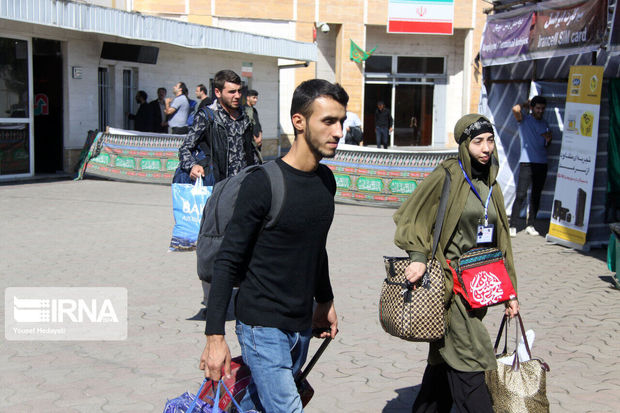 ۸۰۰ زائر خارجی اربعین از پایانه مرزی بیله سوار وارد ایران شدند