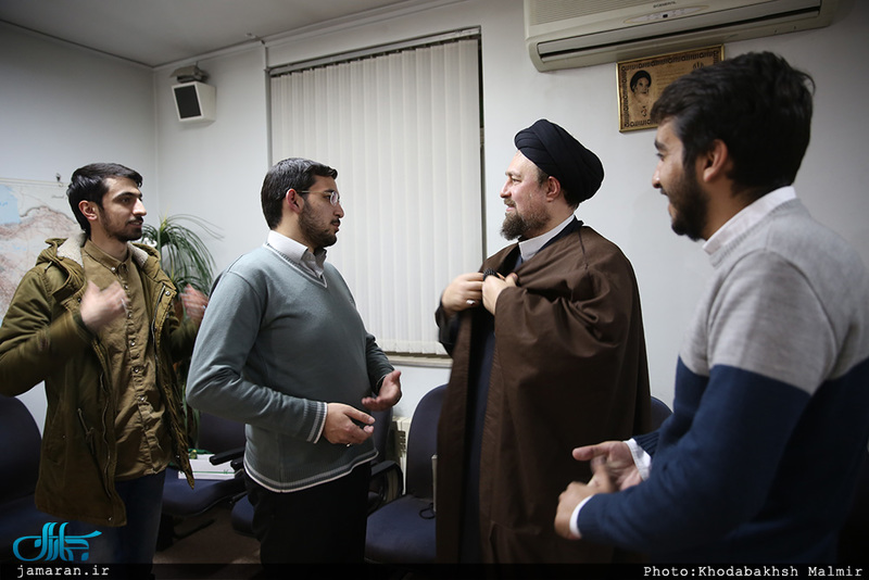دیدار اعضای شورای مرکزی انجمن اسلامی دانشجویان دانشگاه تهران و علوم پزشکی تهران با سید حسن خمینی