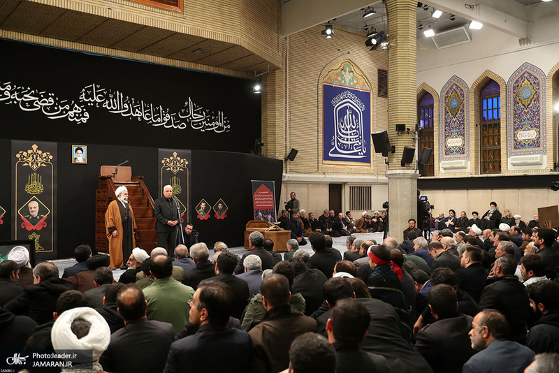مراسم بزرگداشت شهید حاج قاسم سلیمانی و همرزمانش در حسینیه امام خمینی (ره)