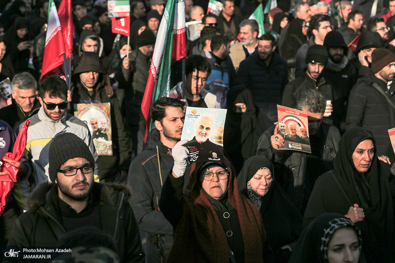 حضور میلیون ها تهرانی در تشییع پیکر مطهر سردار قاسم سلیمانی - 11