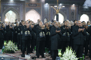 آئین خطبه خوانی شب شهادت امام رضا (ع) در حرم مطهر رضوی