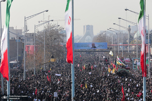 حضور میلیون ها تهرانی در تشییع پیکر مطهر سردار قاسم سلیمانی - 5
