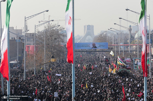حضور میلیون ها تهرانی در تشییع پیکر مطهر سردار قاسم سلیمانی - 5