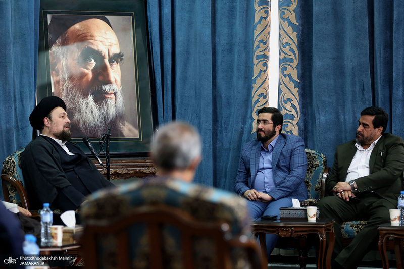 دیدار مدیر عامل و مدیران و معاونین بهشت زهرا (س) با سید حسن خمینی