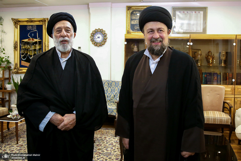 دیدار سید حسن خمینی با حجت الاسلام و المسلمین سید هادی خامنه‌ای