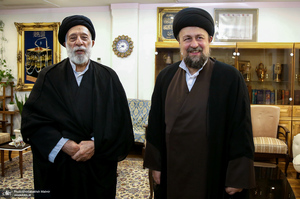 دیدار سید حسن خمینی با حجت الاسلام و المسلمین سید هادی خامنه‌ای