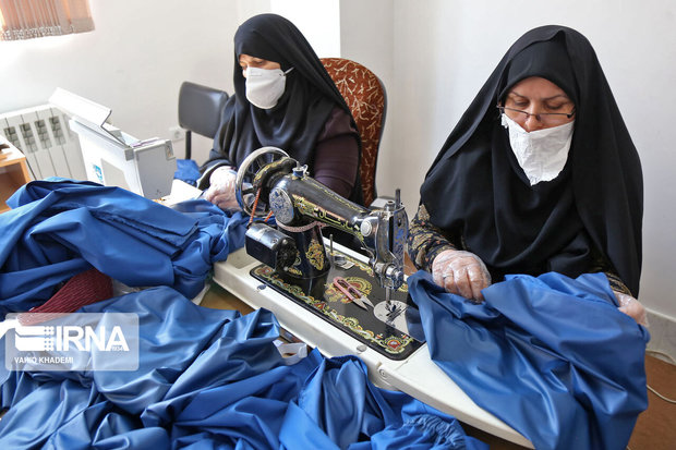 شرکت تعاونی تولید لباس ویژه کرونا در ایلام راه اندازی شد