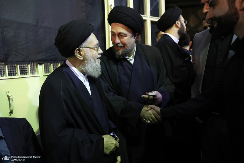 مراسم بزرگداشت همسر آیت الله موسوی بجنوردی (ره) در حسینیه شماره یک جماران-4