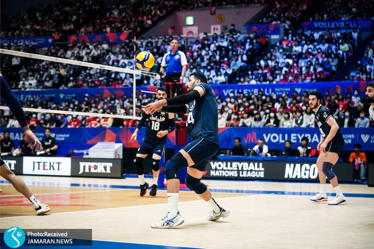 گزارش تصویری بازی ایران و ژاپن در لیگ ملت های والیبال 2023