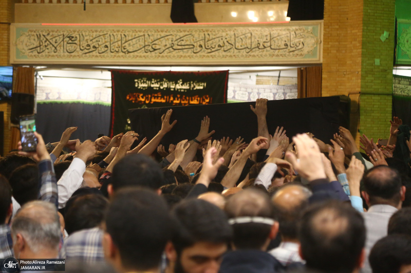 وداع با پیکر استاد فاطمی نیا (ره) در دانشگاه امام صادق (ع)