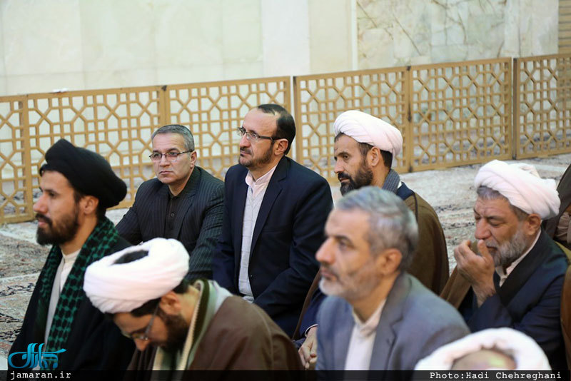 آیین خطبه خوانی همزمان با آغاز دهه فجر در حرم کریمه اهل بیت(س)