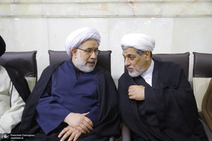 مراسم بزرگداشت رئیس جمهوری و یارانش در حرم حضرت معصومه(س)