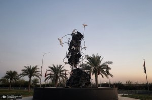 محل شهادت سردار حاج قاسم سلیمانی و ابومهدی المهندس  در فرودگاه بغداد