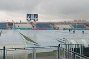 دربی تبریز در لیگ دسته اول به دلیل بارش شدید باران لغو شد+ عکس
