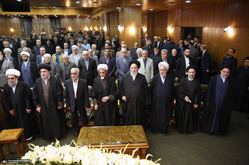 مراسم چهلمین روز درگذشت آیت الله بجنوردی در دائره المعارف بزرگ اسلامی - 1