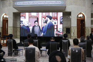 مراسم بزرگداشت حجت الاسلام و المسلمین محتشمی پور(ره) در حرم مطهر امام خمینی