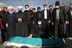 مراسم تشییع و خاکسپاری سید احمد میریان در حرم مطهر امام خمینی